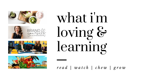 Nov. Vol. 1: What I’m Loving & Learning